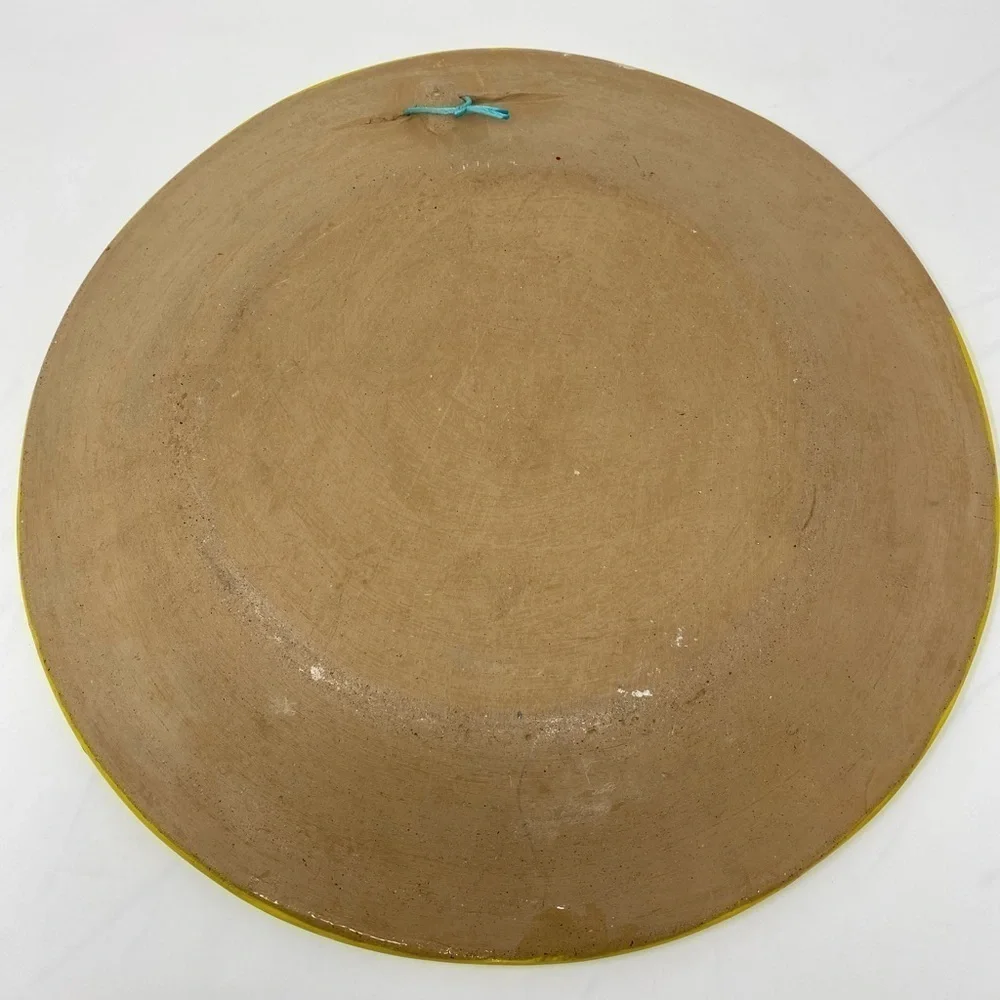 Hand-painted Clay Decorative Plate